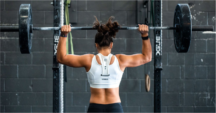 woman lifting weights