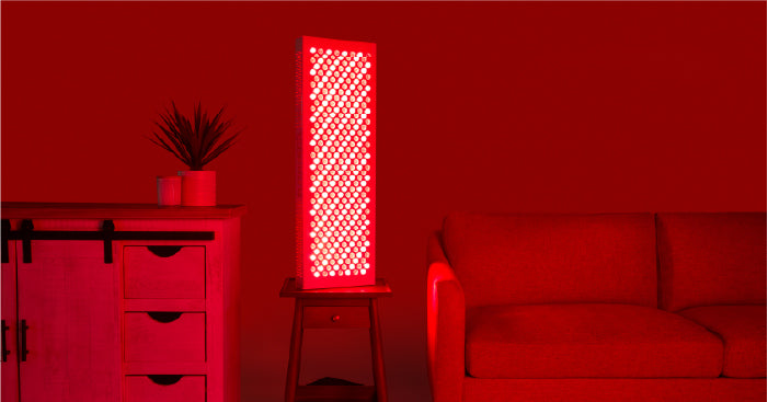 red light therapy device at home