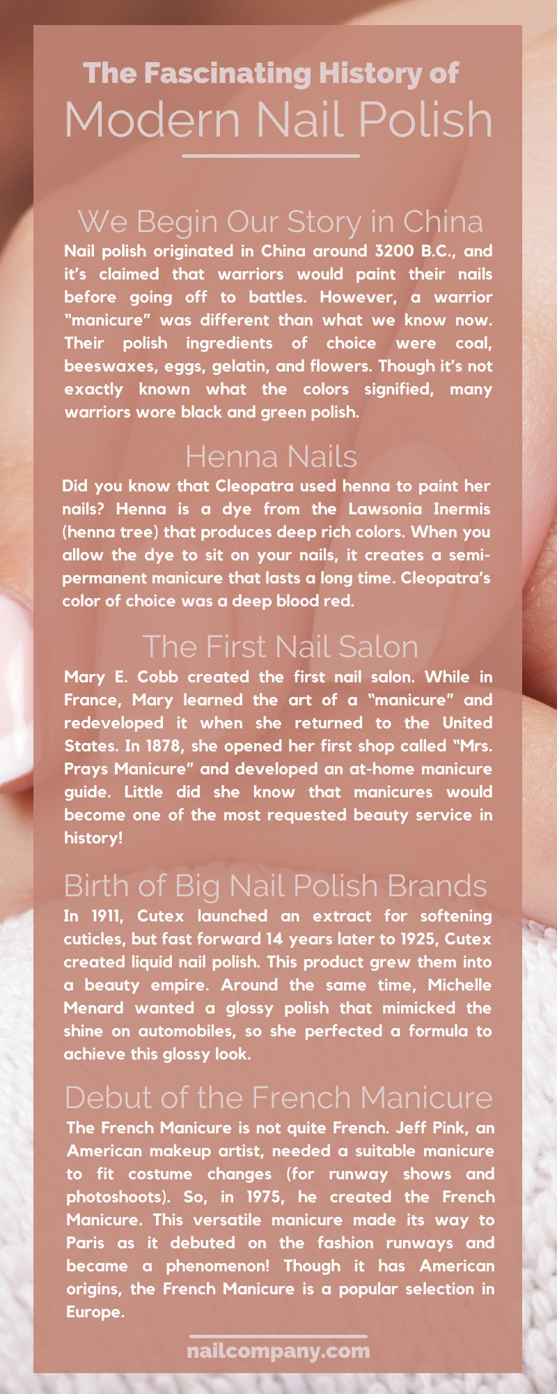 History of Nail Color 💅 | History of nail polish, Nail polish, Nails