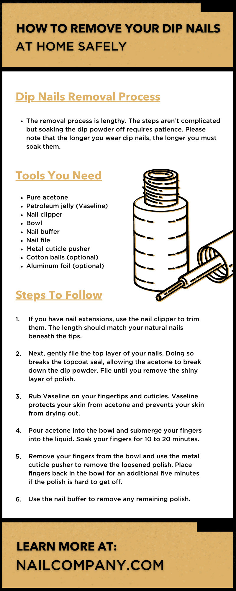 How To Remove Your Dip Nails at Home Safely