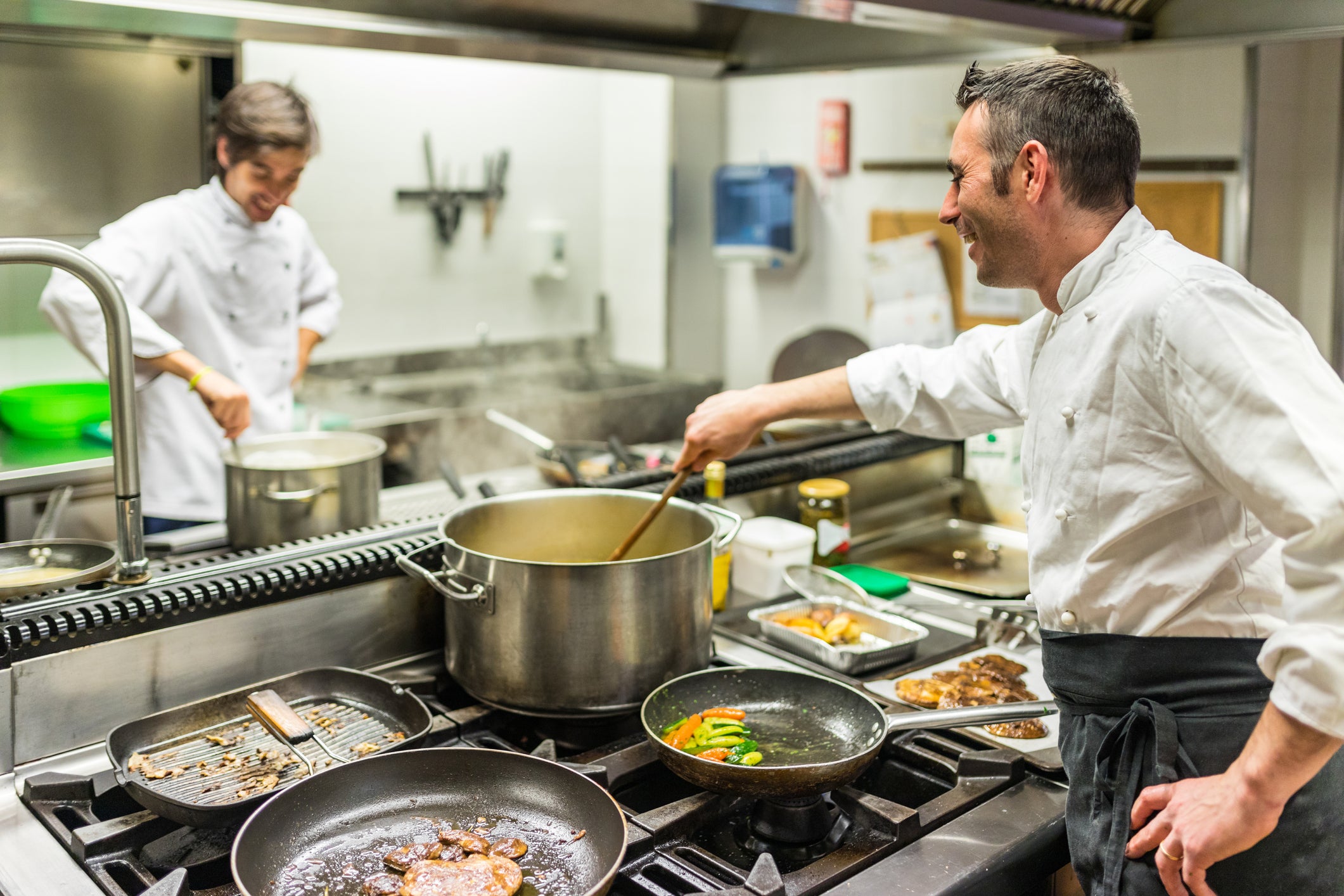 Cooking in Kitchen