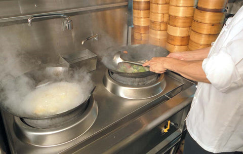 Waterless wok burners