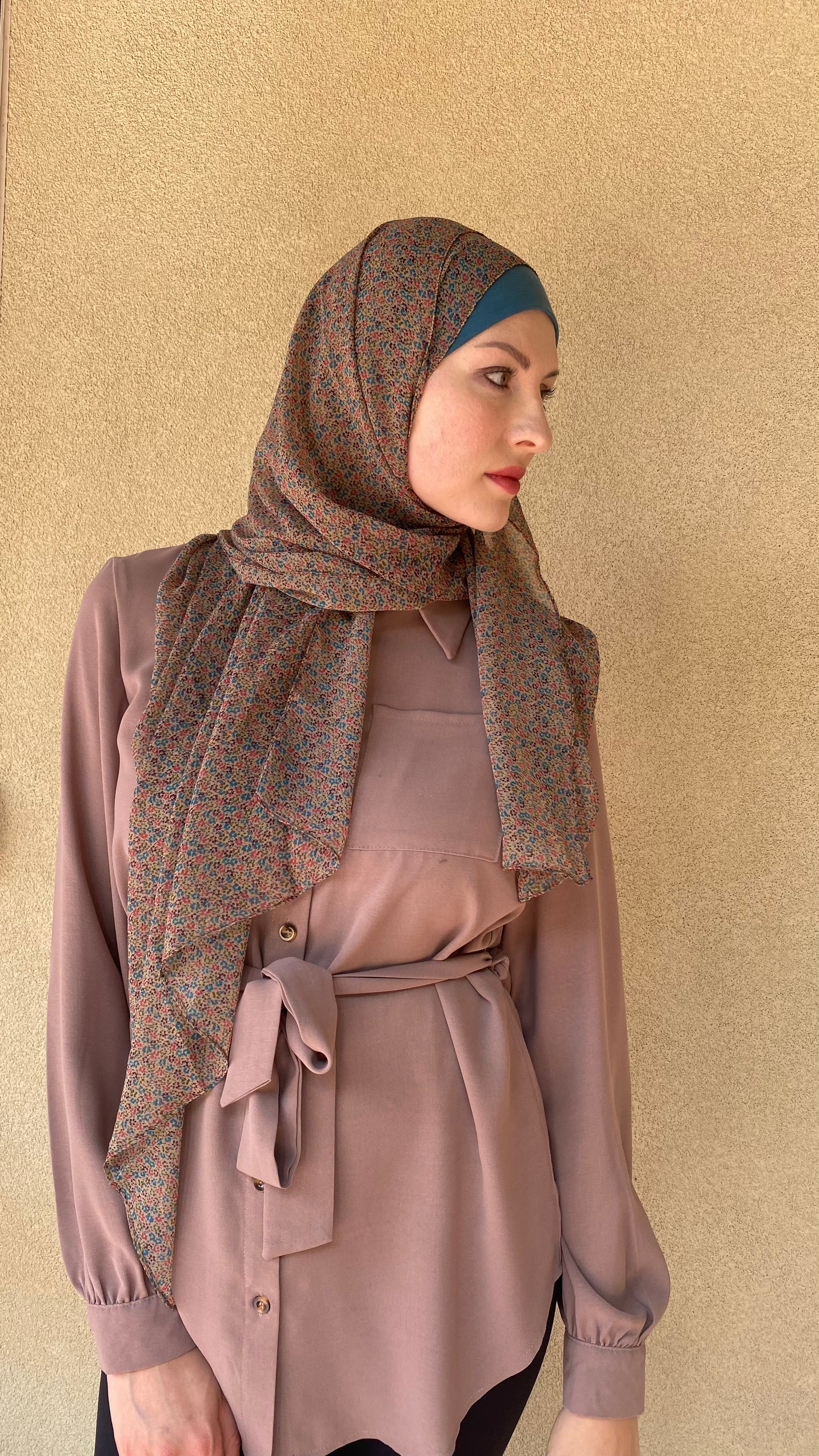 Earthbound Printed Chiffon Shawls/Hijabs