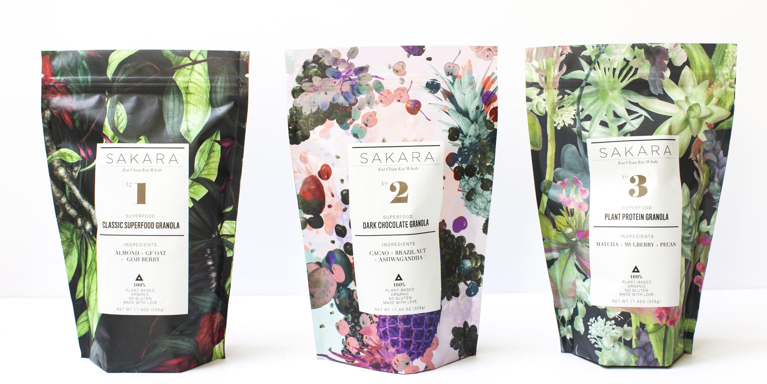 Sakara Life, the granola collection, superfoods, made with love