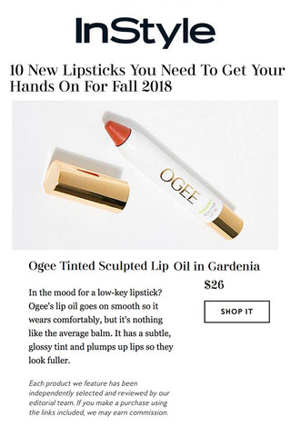 Instyle Ogee Tinted Sculpted Lip Oil in Gardenia