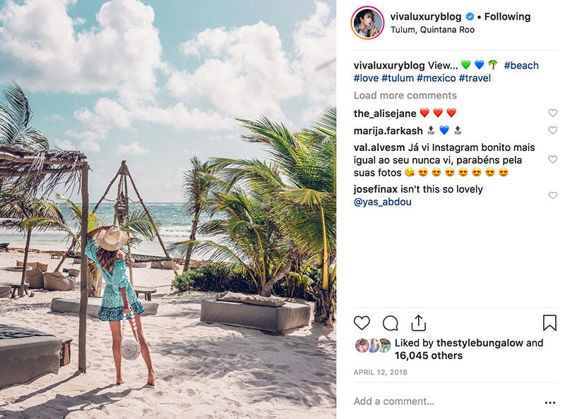 Most Instagrammed Beach Tulum Mexico