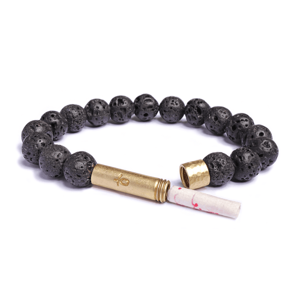 Black Lava Rock Bracelet