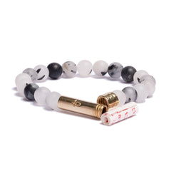 Matte Tourmaline Quartz Wishbeads Bracelet