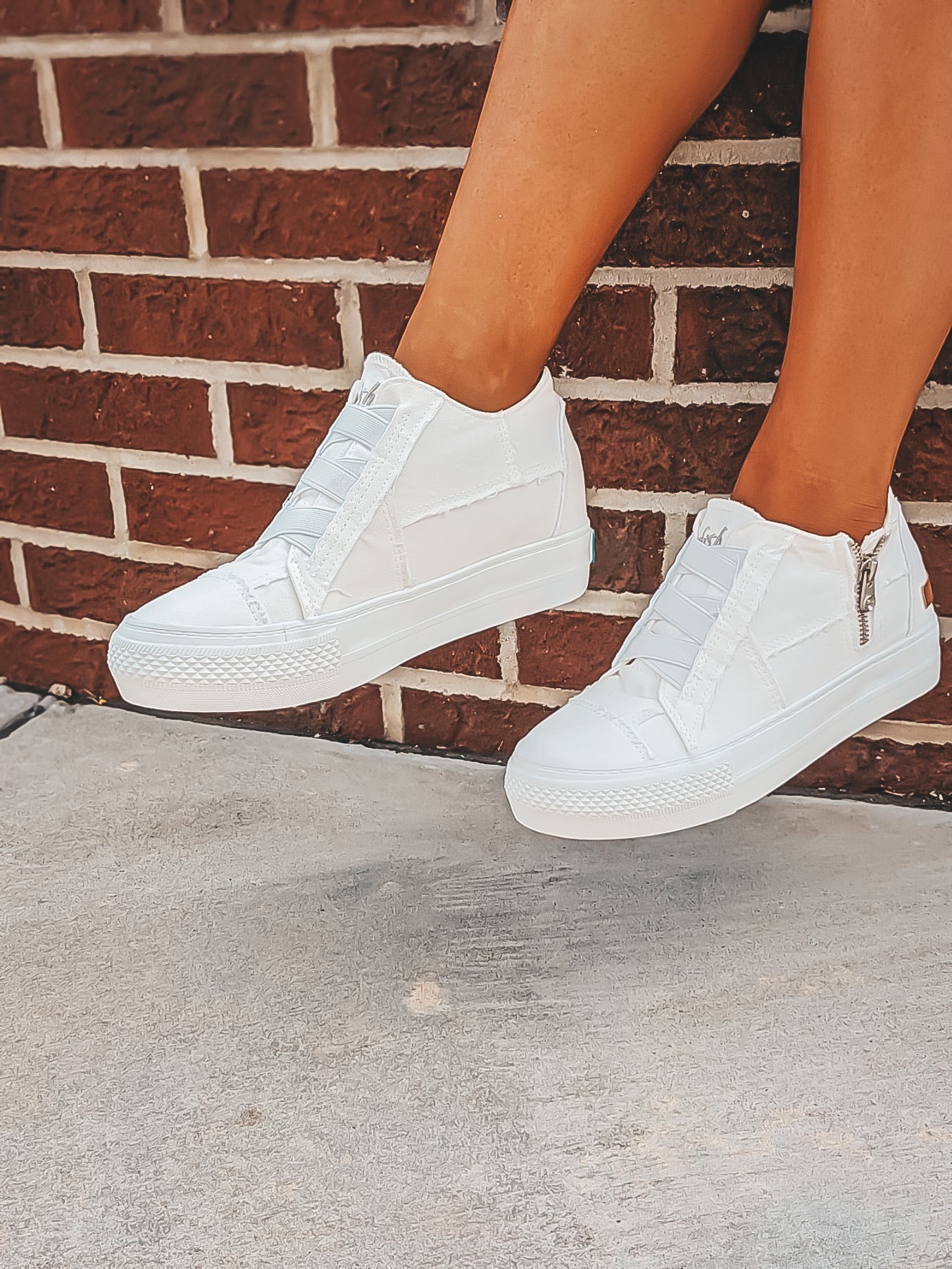 white blowfish sneakers