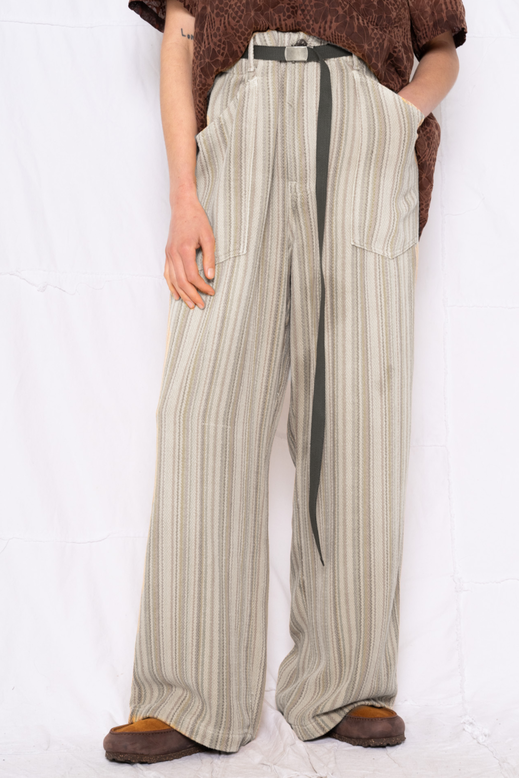 P82 Katmandu Blanket Stripe Sunfaded Natural