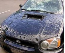 Best Hail protection covers - hail damaged car 2