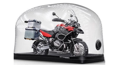 Benefits of using a Motorcycle Cover - Indoor bike bubble