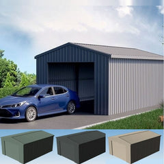 Single Garage Budget CCS - Steel Garage and Smartlocker Kits are Affordable and Functional