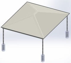 Square roof hip carport - professional Choice Sheds