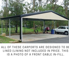 Four Popular Carport Roof Types - Gable roof carport