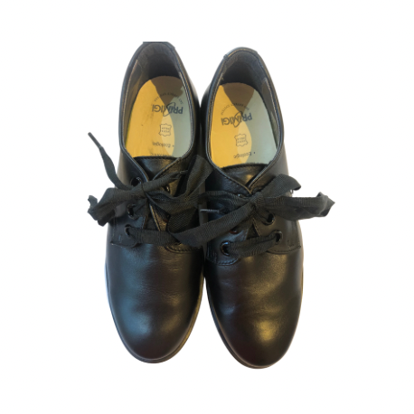 mariposa Permiso inteligente Primigi black lace up school shoe | Elves