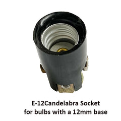 Size of Candelabra Lamp Socket
