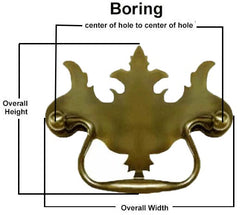 Chippendale Drawer Pull Measurements