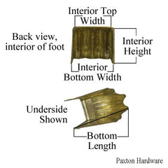 Measure Claw Foot for Furniture Leg