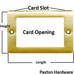 Measure Label Holder for Cabinet Drawers