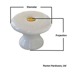How to measure old fashion porcelain knobs