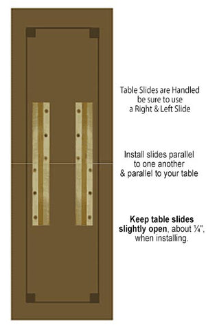 Installing Table Slides