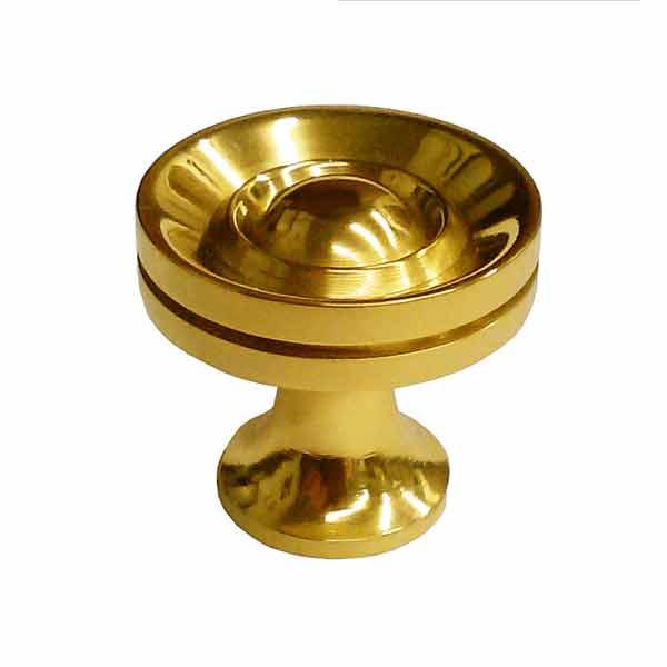 Victorian Brass Cabinet Knobs, 1-3/8 diameter - Paxton Hardware