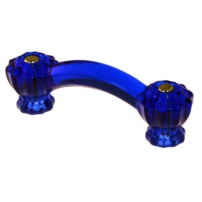 Cobalt Blue Glass Pulls Fluted Ends Paxton Hardware ltd