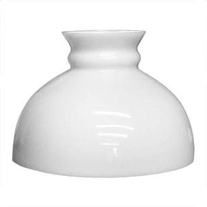 white glass lamp