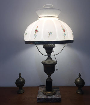 currier and ives lamp shade