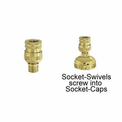 Brass Lamp Sockets, Side Mount - Paxton Hardware