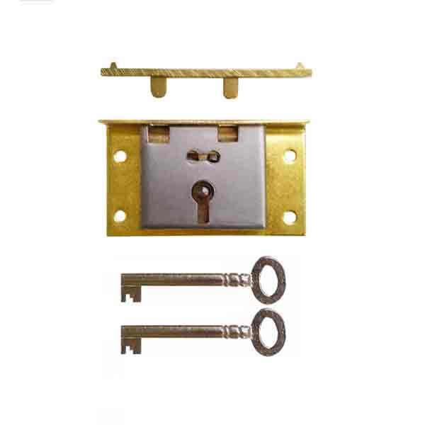 Brass Cabinet Door Lock, 9/16 to pin - Paxton Hardware