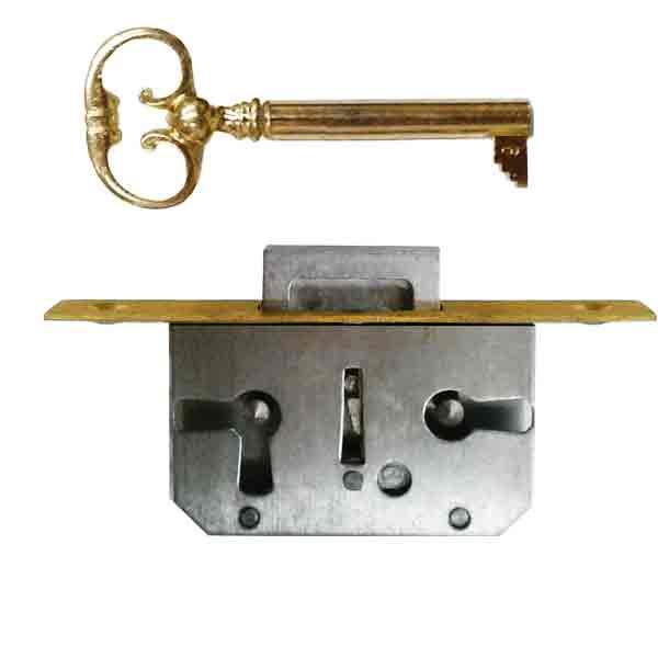 FLUSH MOUNT LOCK Chest Lock Antique Flush Mount Furniture Cabinet Lock for  Drawers and Right or Left Hand Doors Solid Brass 2 Keys -  Norway