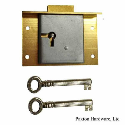 Brass Cabinet Door Lock, 9/16 to pin - Paxton Hardware