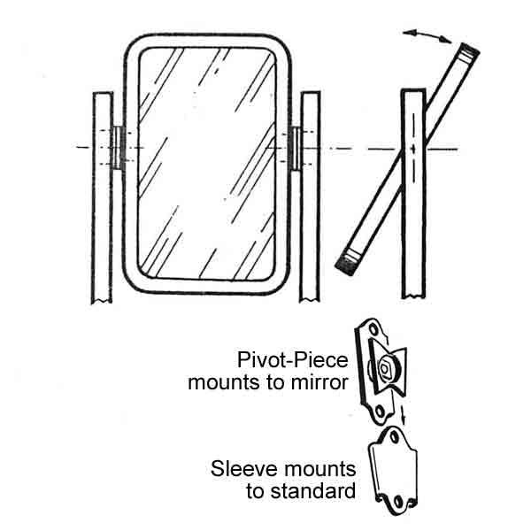 Steel Mirror Swivels Paxton Hardware Ltd