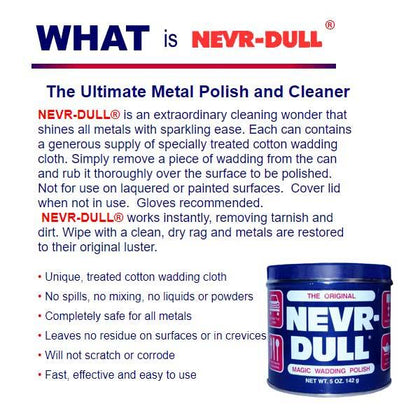 Nevr-Dull All Metal Wadding Polish - 5 oz.