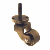 Solid Brass English-Style Caster with 1 1/4 Brass Wheel