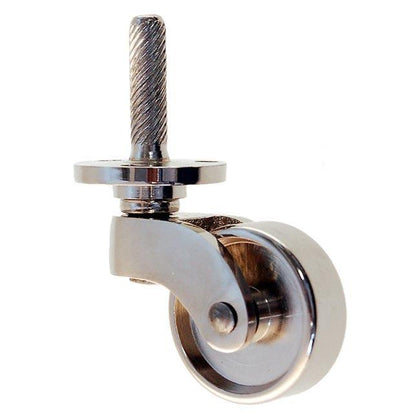 Brass Furniture Casters, wheel 1 inch - Paxton Hardware