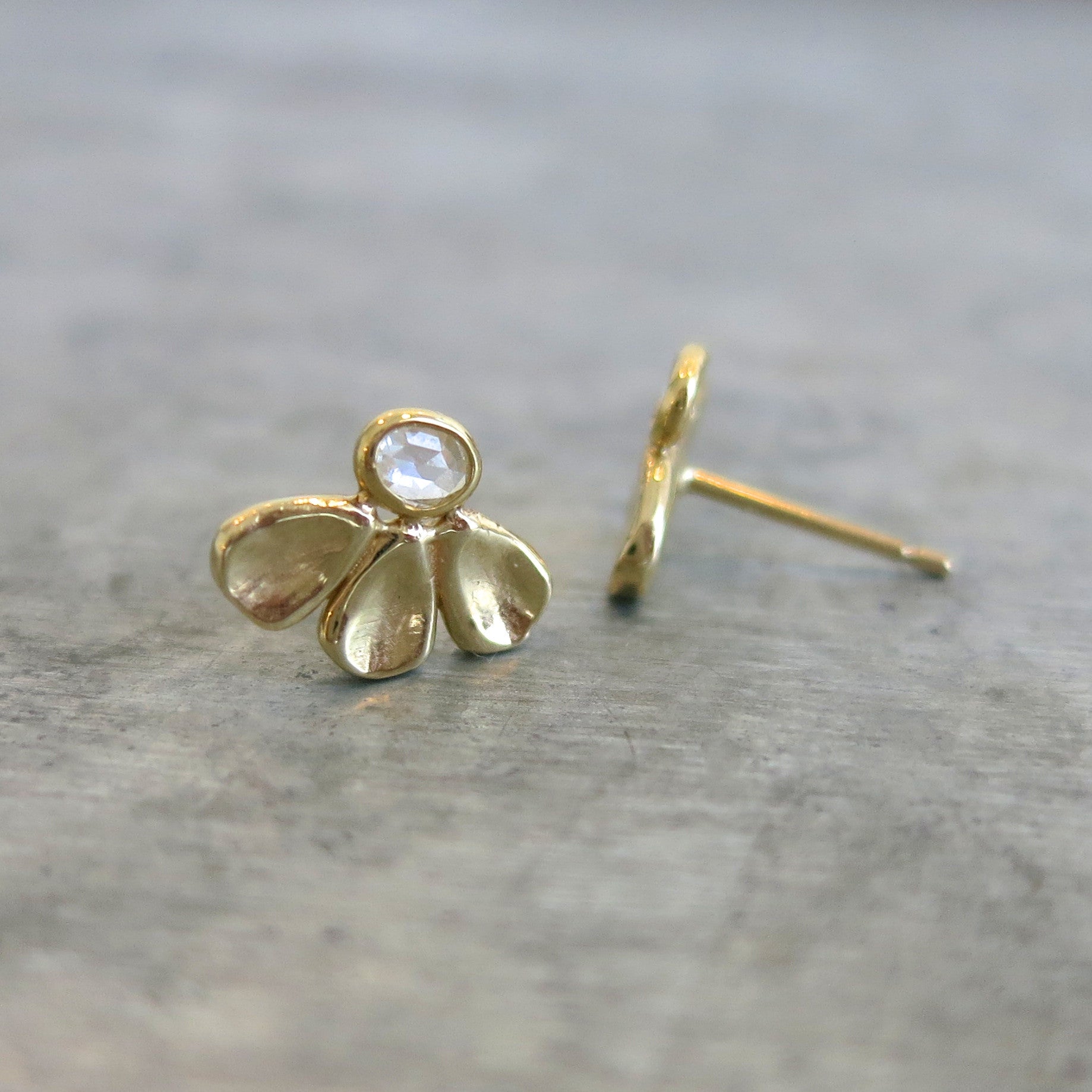 Cyprus Rose Cut Studs