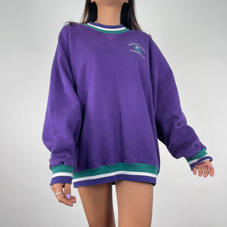 Country Club Sweater // Purple (L)