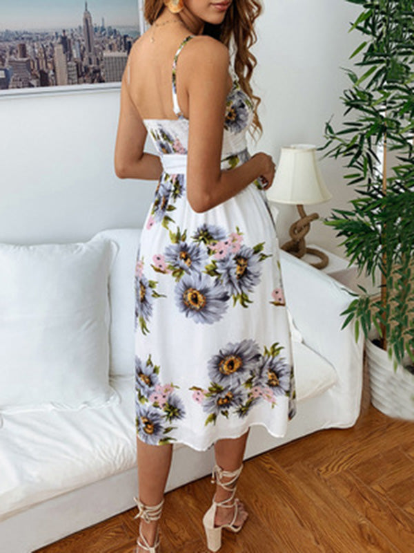 sunflower midi dress