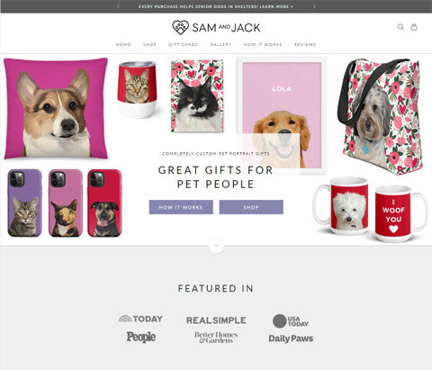 samandjack.com homepage