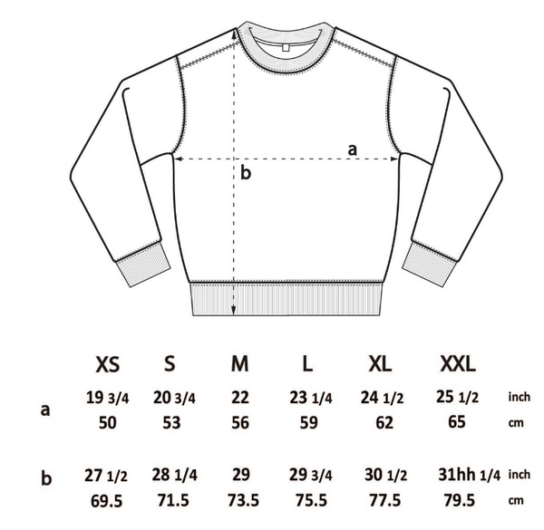 Sweater Size Guide