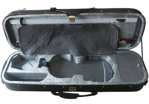 Wholesale Model SRV1021 Concert Grade Retro Style Solid Spruce & Ebony Made Violin with Accessories