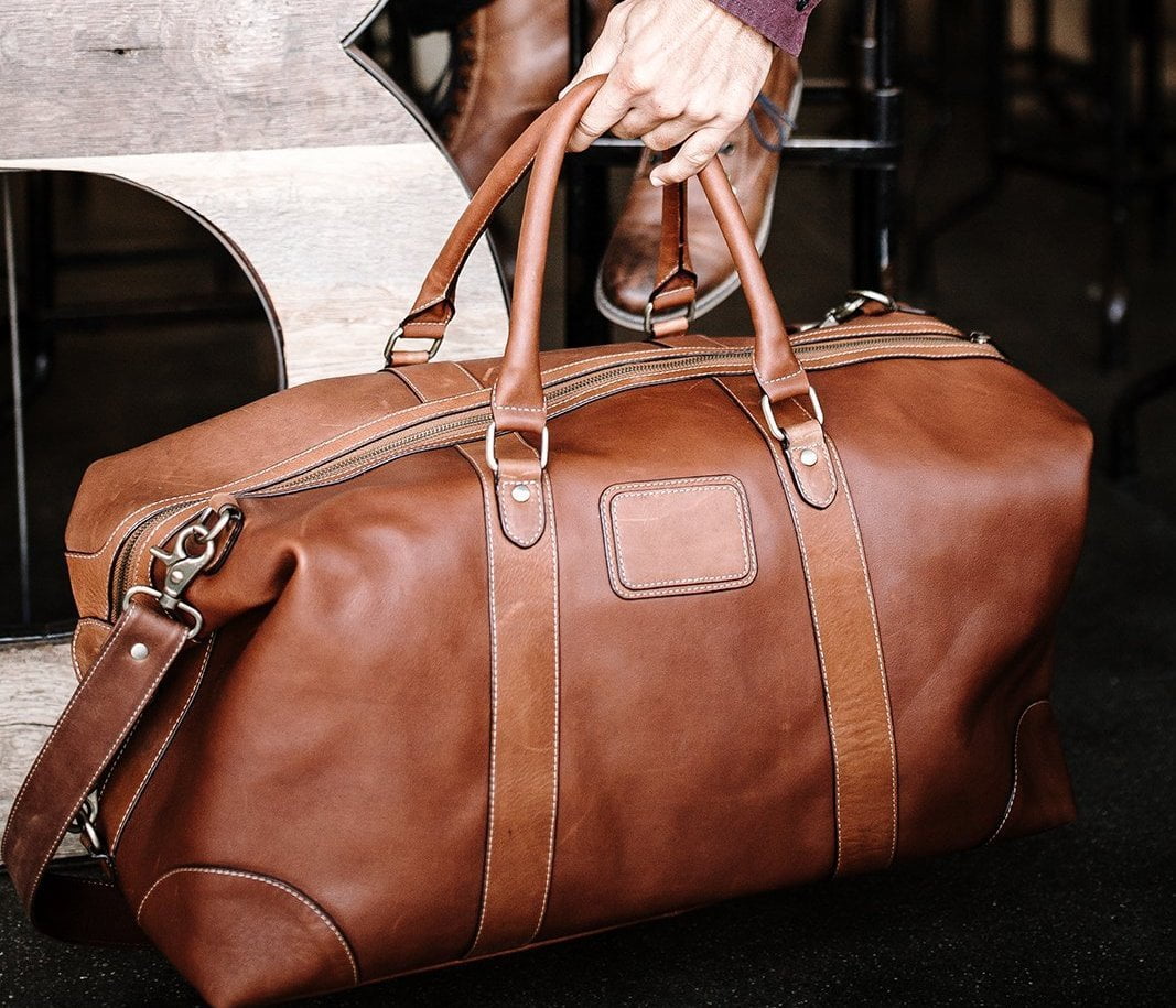 Light Brown Weekender Bag – Venture Leather Co