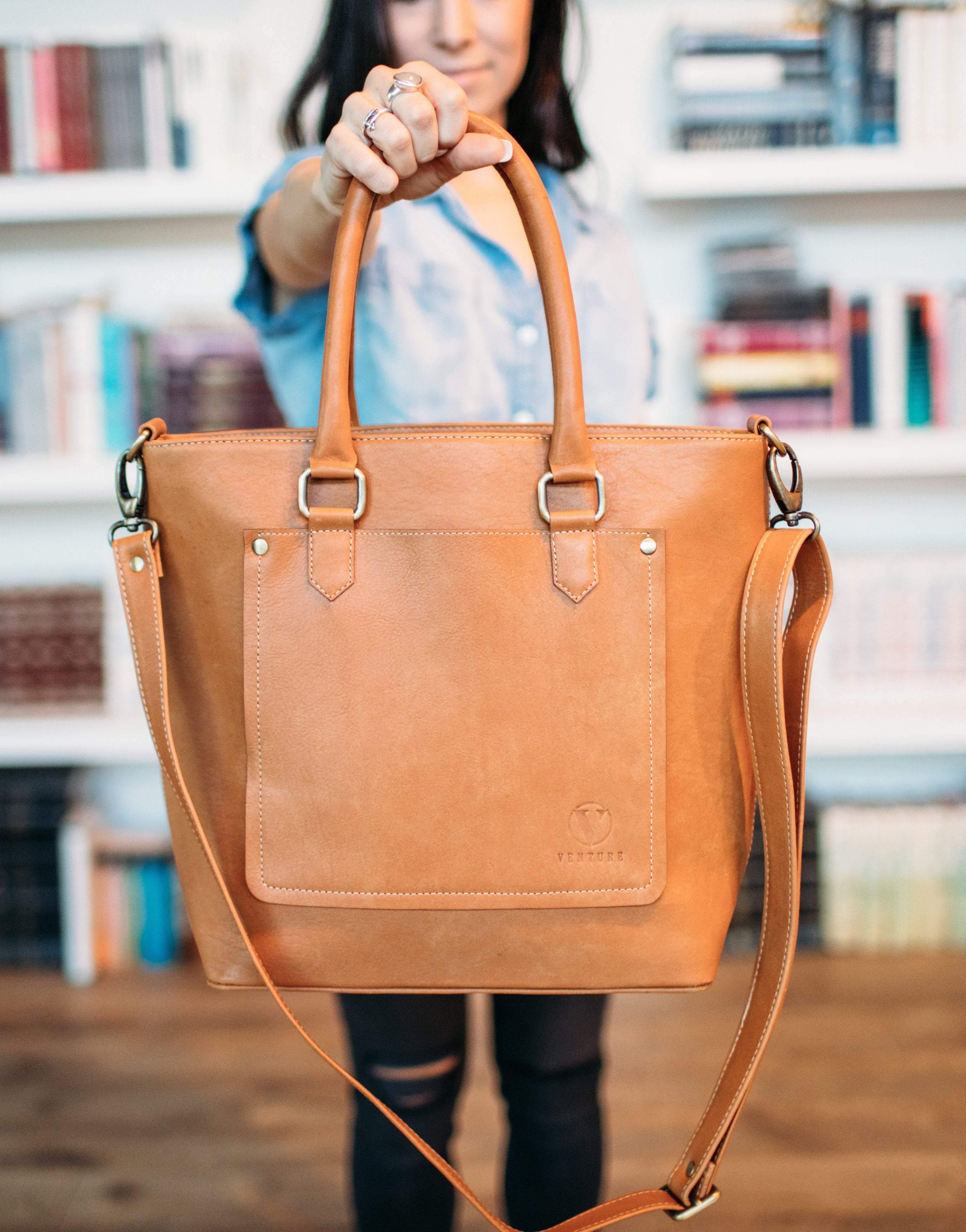 Tan Shoulder Bag – Venture Leather Co