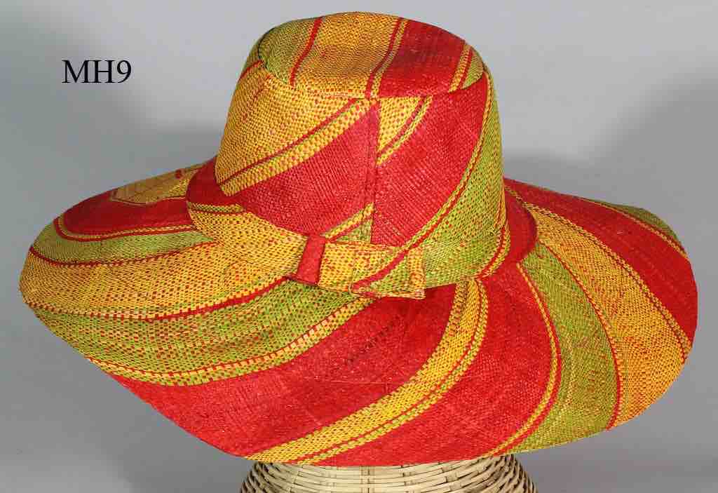 Lightweight Multicolor Raffia Ladies' Sun Fashion Wide Brim Hat