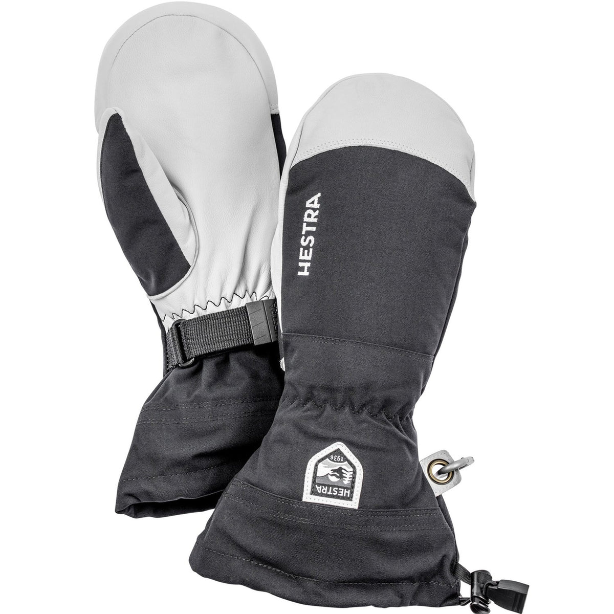 black snowboard mittens