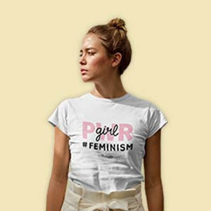 T-shirt Inshinytee - Girl Power Feminism