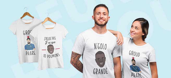 T-shirts Inshinytee - Sport - Foot - N'golo Grandé - Giroud Phare